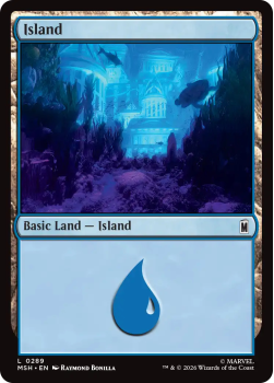 Island single card from Magic: the Gathering