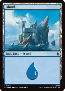 Island single card from Magic: the Gathering