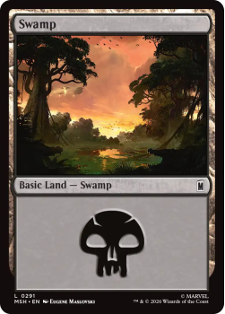 Swamp single card from Magic: the Gathering