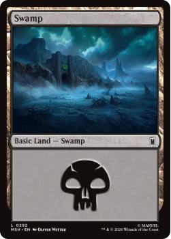 Swamp single card from Magic: the Gathering