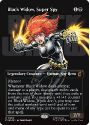 Black Widow, Super Spy (BORDERLESS) (LOGO) : 0364 MARVEL SUPER HEROES - Magic the Gathering Single Card