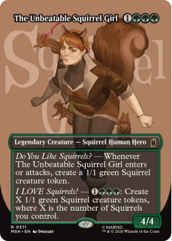 The Unbeatable Squirrel Girl (BORDERLESS) (LOGO) single card from Magic: the Gathering