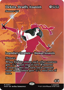 Elektra, Deadly Assassin single card from Magic: the Gathering