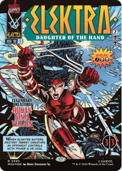Elektra, Daughter of the Hand (BORDERLESS) (SHOWCASE) single card from Magic: the Gathering