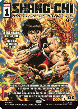 Shang-Chi, Master of Kung Fu (BORDERLESS) (SHOWCASE) single card from Magic: the Gathering