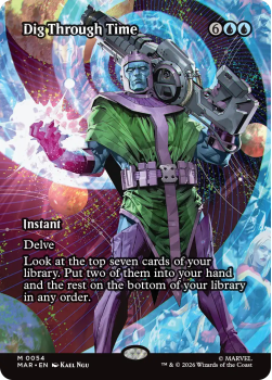 Dig Through Time single card from Magic: the Gathering