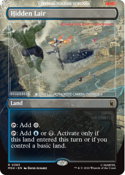Hidden Lair (BORDERLESS) single card from Magic: the Gathering