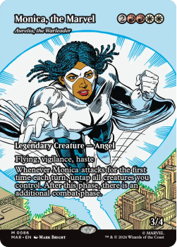 Monica, the Marvel single card from Magic: the Gathering