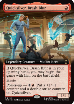 Quicksilver, Brash Blur (EXTENDED) single card from Magic: the Gathering