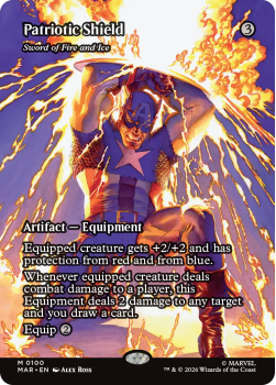 Patriotic Shield single card from Magic: the Gathering