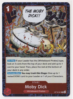 Moby Dick single card from One Piece Trading Card Game