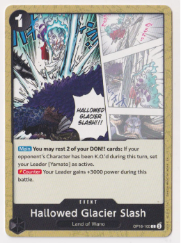 Hallowed Glacier Slash single card from One Piece Trading Card Game