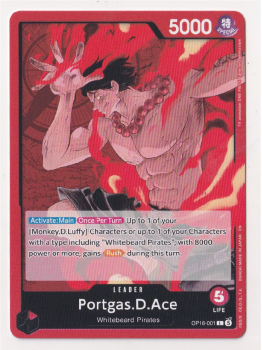Portgas.D.Ace single card from One Piece Trading Card Game