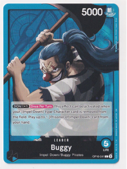 Buggy single card from One Piece Trading Card Game