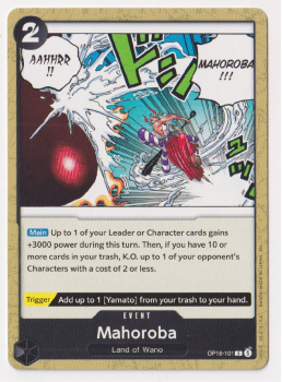 Mahoraba single card from One Piece Trading Card Game