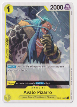 Avalo Pizarro single card from One Piece Trading Card Game