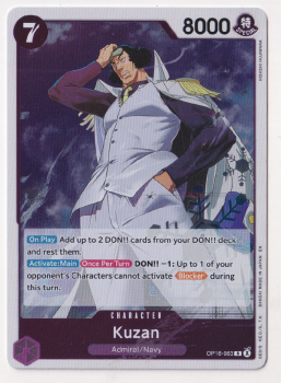 Kuzan single card from One Piece Trading Card Game