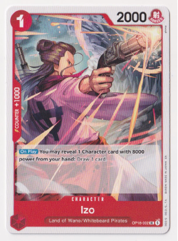 Izo single card from One Piece Trading Card Game