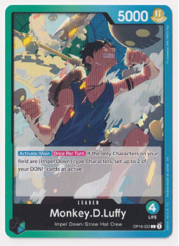Monkey.D.Luffy single card from One Piece Trading Card Game