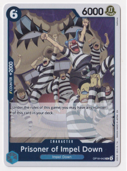 Prisoner of Impel Down single card from One Piece Trading Card Game
