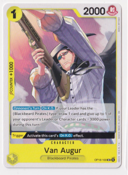 Van Augur single card from One Piece Trading Card Game