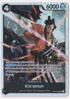 Kin’emon single card from One Piece Trading Card Game