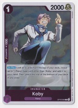 Koby single card from One Piece Trading Card Game
