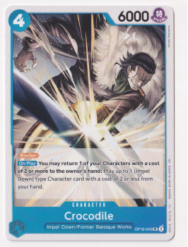 Crocodile single card from One Piece Trading Card Game