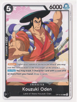Kouzuki Oden single card from One Piece Trading Card Game