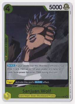 Sanjuan.Wolf single card from One Piece Trading Card Game