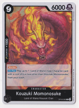 Kouzuki Momonosuke single card from One Piece Trading Card Game