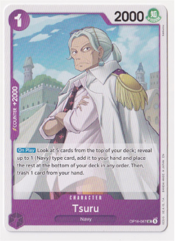 Tsuru single card from One Piece Trading Card Game