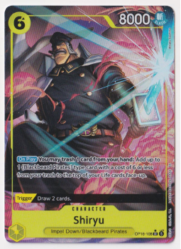 Shiryu (ALTERNATE ART) single card from One Piece Trading Card Game