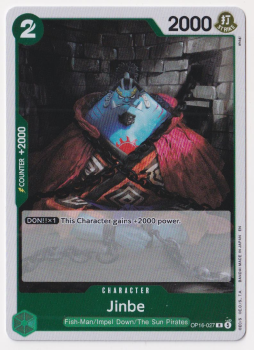 Jinbe single card from One Piece Trading Card Game