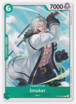 Smoker single card from One Piece Trading Card Game