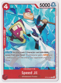 Speed Jil single card from One Piece Trading Card Game