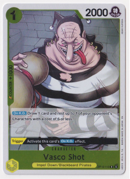 Vasco Shot single card from One Piece Trading Card Game