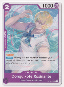 Donquixote Rosinante single card from One Piece Trading Card Game