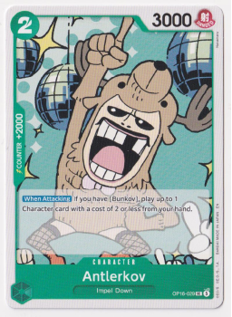 Antlerkov single card from One Piece Trading Card Game