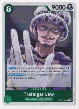 Trafalgar Law single card from One Piece Trading Card Game