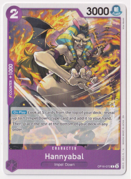 Hannyabal single card from One Piece Trading Card Game