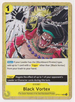 Black Vortex single card from One Piece Trading Card Game
