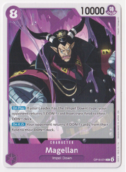 Magellan single card from One Piece Trading Card Game