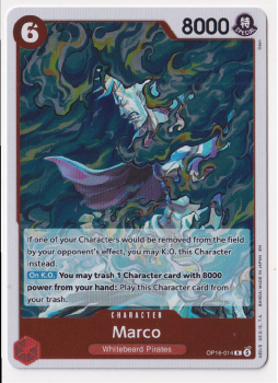 Marco single card from One Piece Trading Card Game