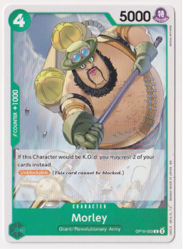 Morley single card from One Piece Trading Card Game