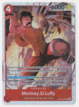 Monkey.D.Luffy single card from One Piece Trading Card Game