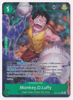 Monkey.D.Luffy (ALTERNATE ART) single card from One Piece Trading Card Game