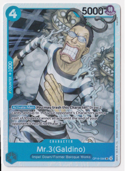 Mr.3(Galdino) single card from One Piece Trading Card Game
