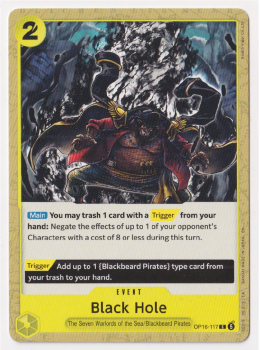 Black Hole single card from One Piece Trading Card Game