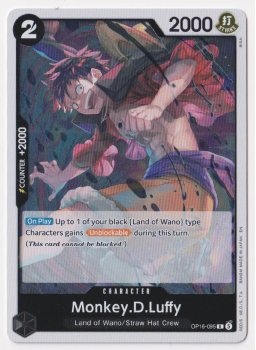 Monkey.D.Luffy single card from One Piece Trading Card Game